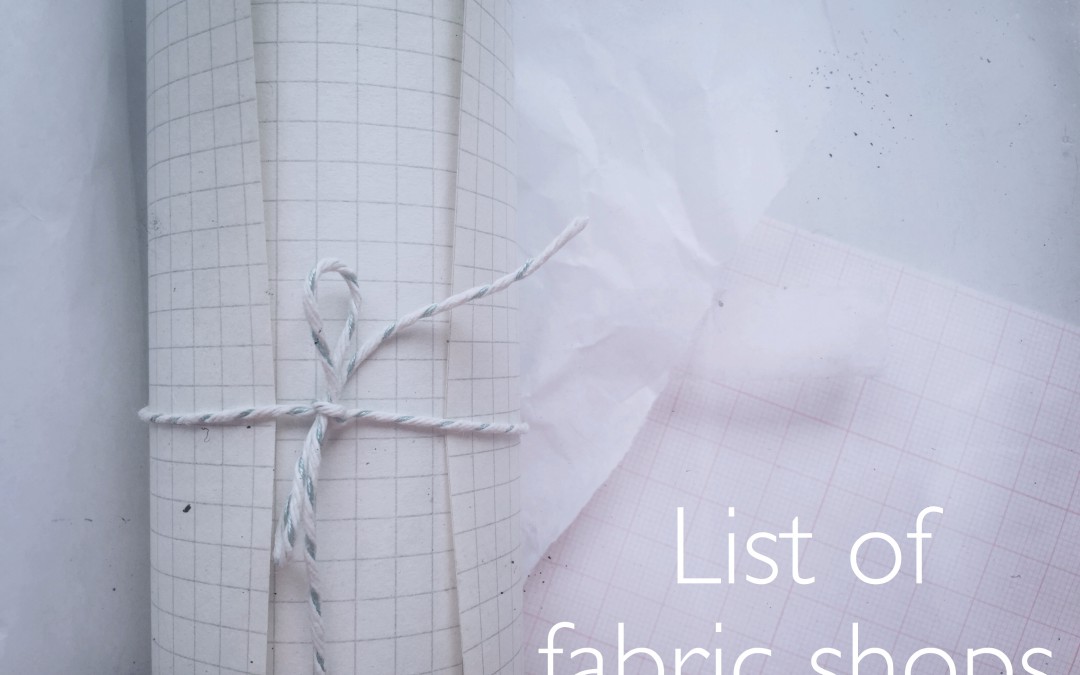 List of Fabric Shops – project